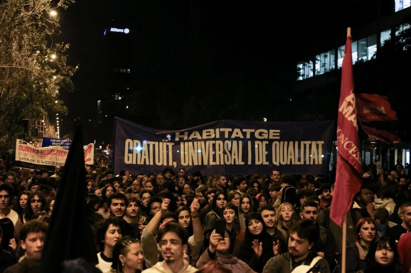 Aurreko asteburuan Bartzelonan eta laster Bilbon, etxebizitza eskubidearen alde