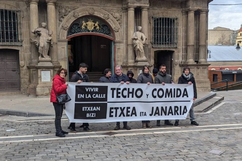 Hotz-bolada betean, Iruñean 100 bat pertsona behartuko dituzte gaua kalean egitera