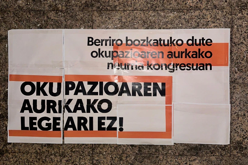 Okupazioaren aurkako legeari ezetz esango diote gaur, Gasteizen