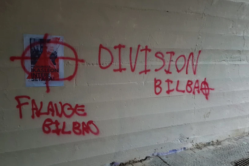 Bilbon, IAren propagandari eraso diote faxistek