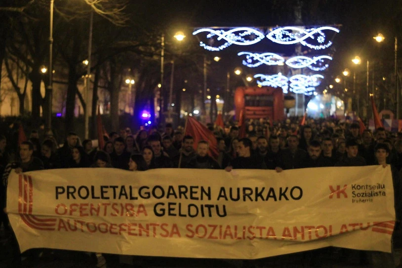 Lan-heriotzen kontra, protestara deitu du Iruñerriko LASek