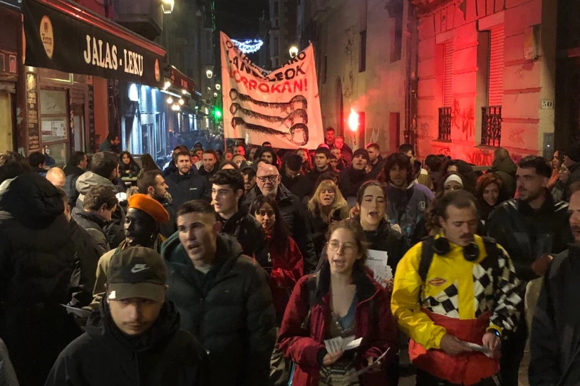 Gasteizen, berriz mobilizatu dira ostalaritzako langileak