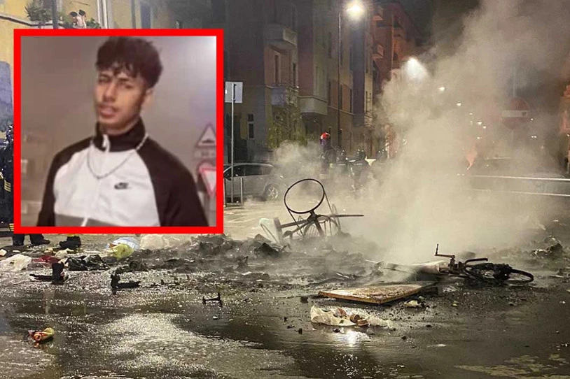 Gazte bat hil da Milanen, Poliziaren jazarpen baten ondorioz
