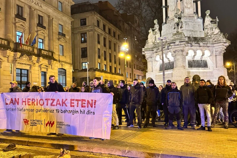 Langile bat zauriturik Iruñean, Rozalejoko obran
