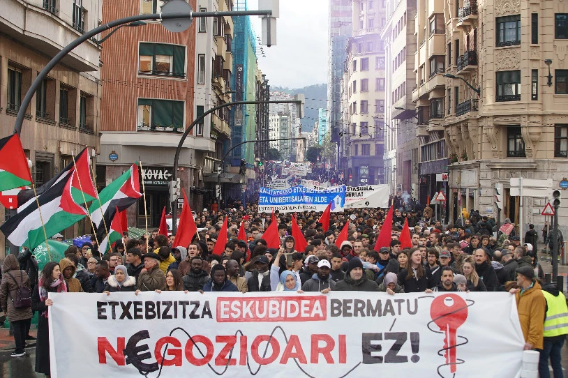 Apirilaren 5ean, etxebizitza eskubidearen alde mobilizatzera deitu du Euskal Herriko Etxebizitza Sindikatu Sozialistak