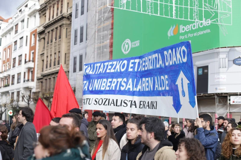 Apirilaren 5eko manifestazioaren deialdia zehaztu du Etxebizitza Sindikatu Sozialistak