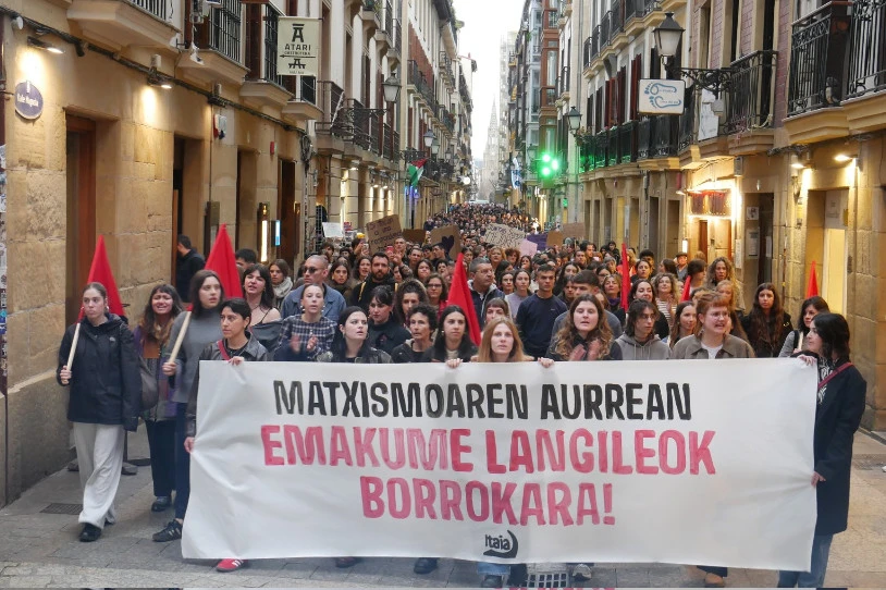Matxismoaren aurka, emakume langileek lehen lerroa hartzeko deia egin du Itaiak