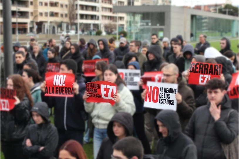 Iruñean, Espainiako Gobernuaren agenda belizista salatu du GKSk