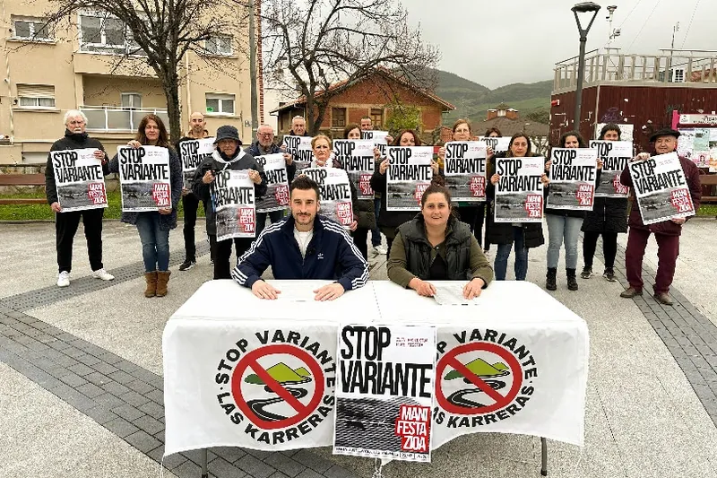 Saihesbidea eraikitzeko planaren aurka mobilizatuko dira bihar Las Carrerasen