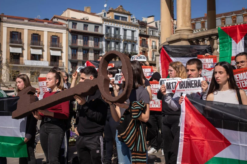Maiatzaren 17an Iruñean manifestatzera deitu dute, sionistekin harreman oro etetearen alde