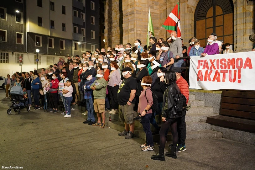 Bilbon Voxen aurka mobilizatu ziren bederatzi lagunen aurkako kondena berretsi dute