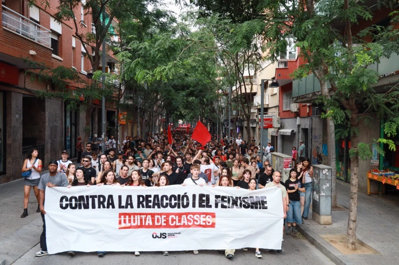 OJS erreakzioaren eta faxismoaren aurka mobilizatu da Badalonan