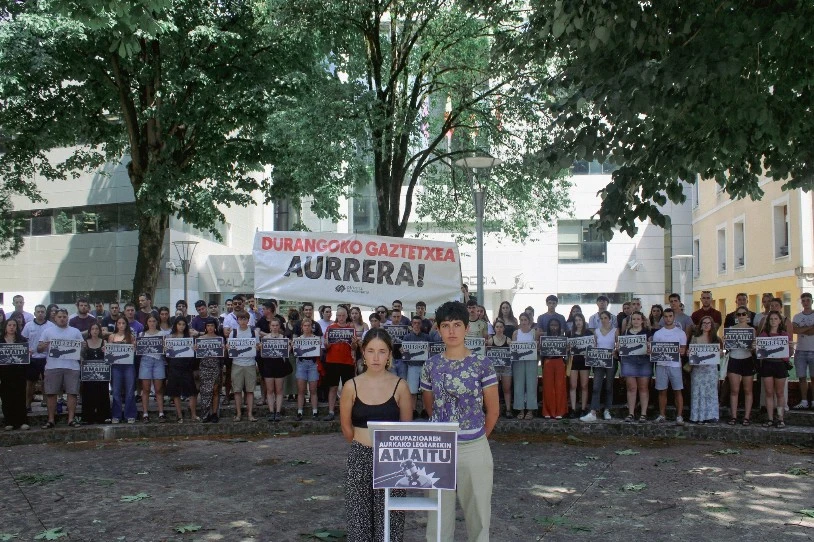 Gaztetxe baten aurka erabili dute lehen aldiz EAJren okupazioaren kontrako legea, Durangon