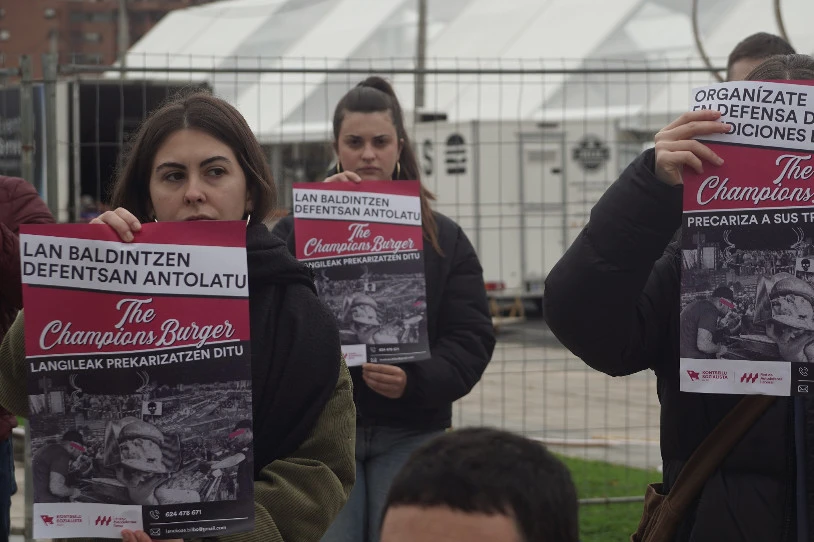 The Champions Burgerreko lan-esplotazioa salatu du Gasteizko LASek
