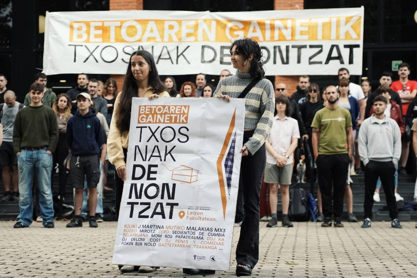 Betoaren gainetik, berriz ere egitarau indartsu bat antolatu dute Gasteizen GKSk eta Etxebizitza Sindikatu Sozialistak