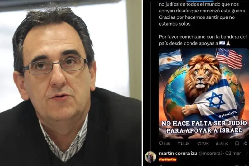 Dimisioa eman behar izan du Osasunako zuzendaritzako kide batek, Israelgo Estatuaren aldeko mezuengatik