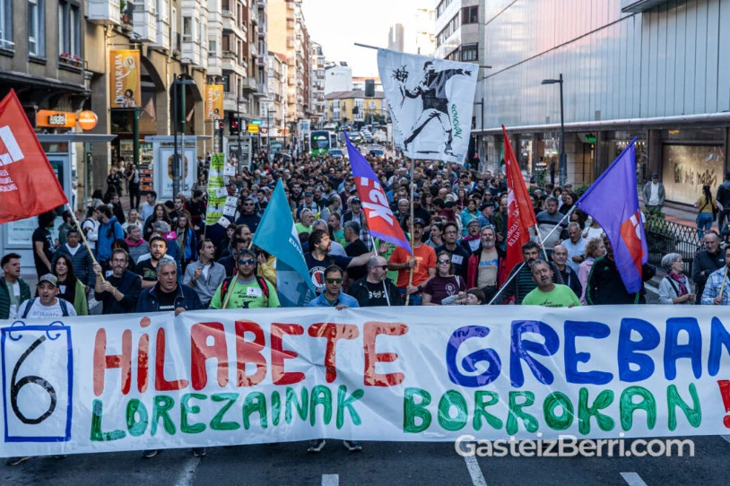 Gasteizko lorezainek urte erdia bete dute greban