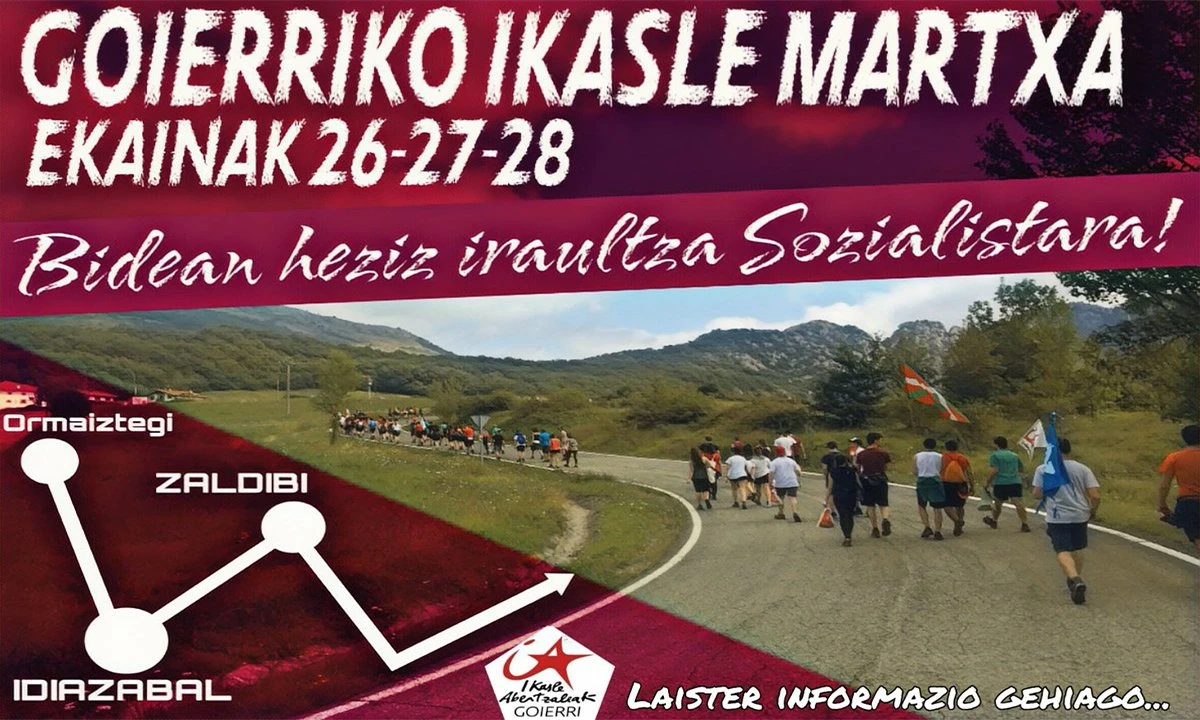 Goierriko Ikasle Martxa egingo dute ekainaren 26tik 28ra