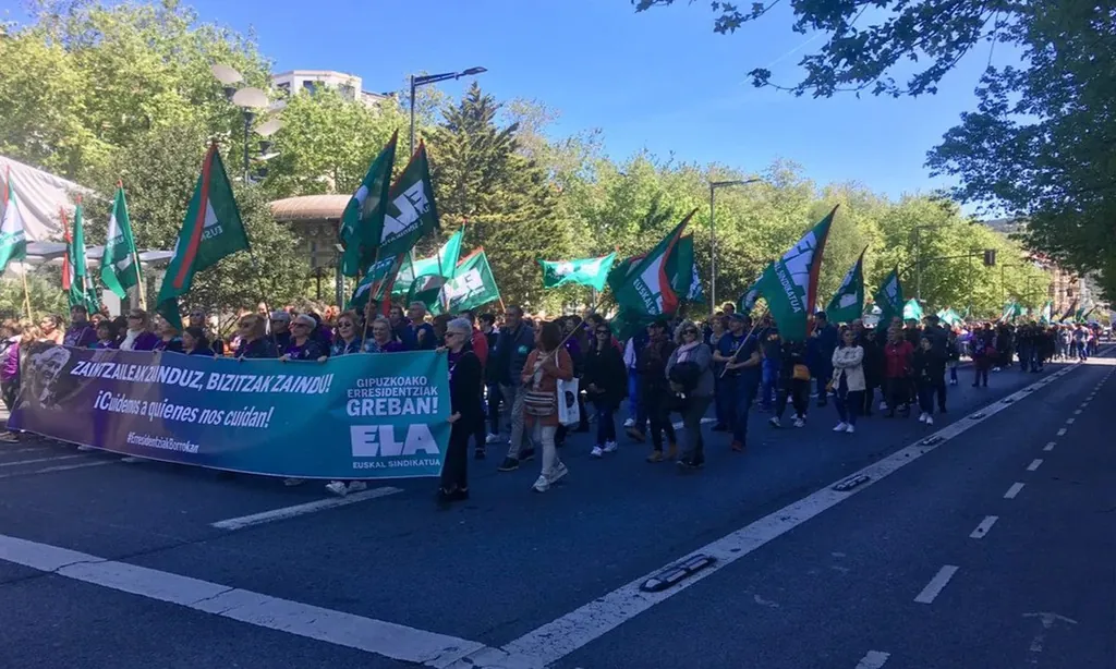 Mobilizatzen jarraitzen dute Gipuzkoako zahar etxeetako langileek