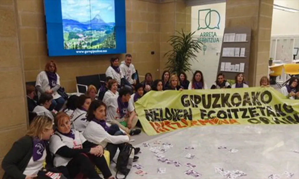 Gipuzkoako Aldundiak errepresioa erabili du zahar egoitzetako langileen aurka