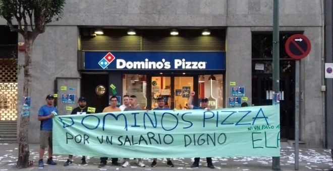 Bizkaiko Domino's Pizzak bi grebalari kaleratzeari, sei greba egun gehiagorekin erantzun diote langileek