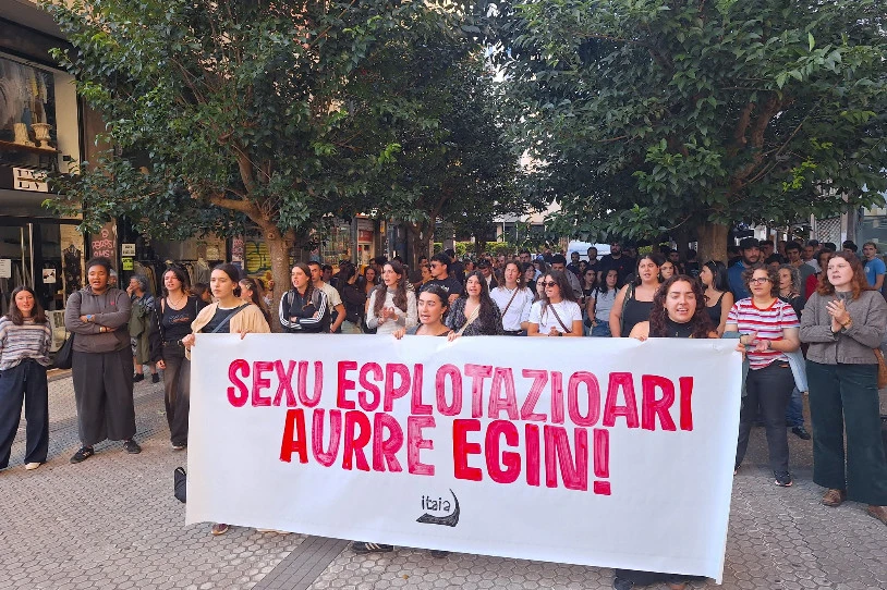 Sexu-esplotazioaren aurka mobilizatu da Donostiako Itaia