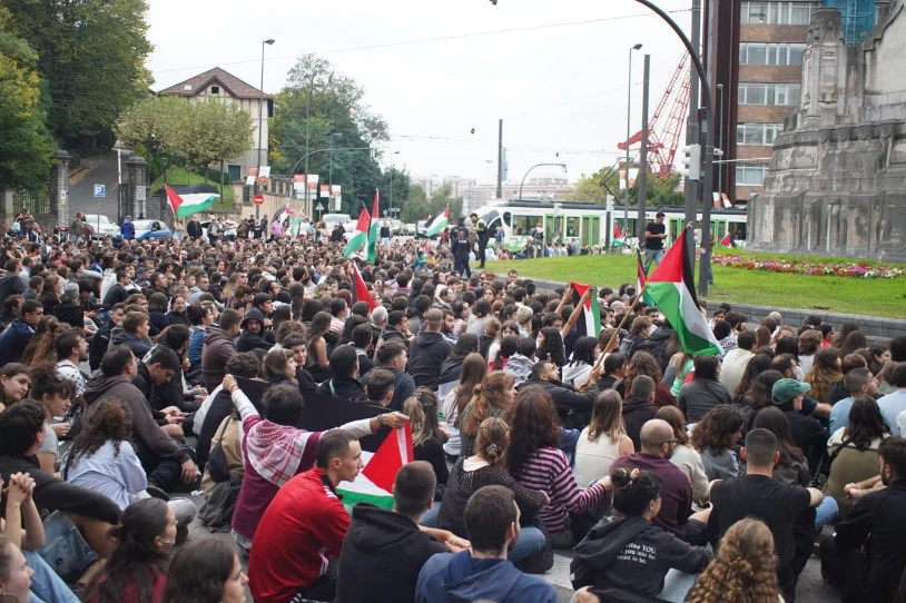 Kolonizazioaren aurkako borroka ez dela bukatu aldarrikatu du Palestinarekin Elkartasunak