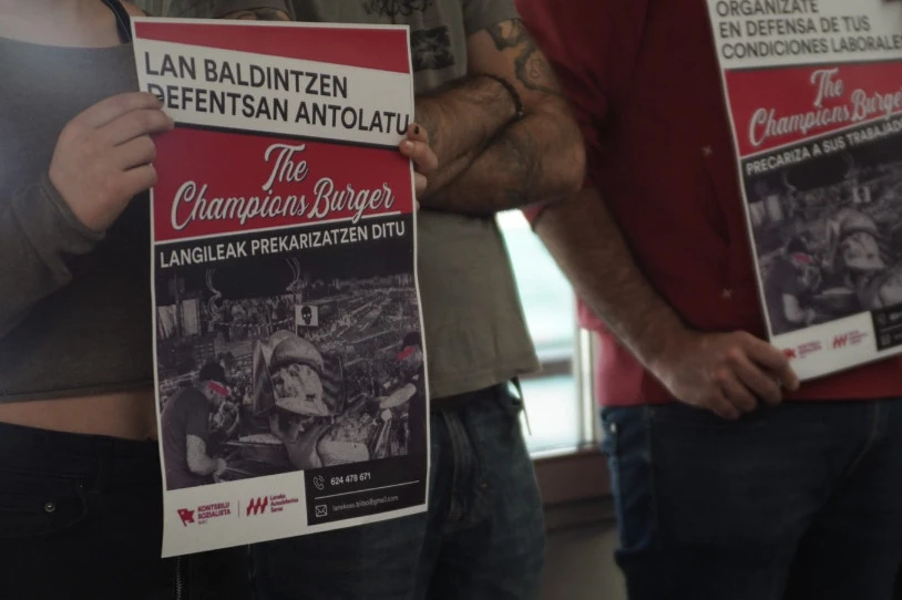The Champions Burgerren aurka antolatzera deitu dute Iruñerriko Kontseilu Sozialistak eta GKSk
