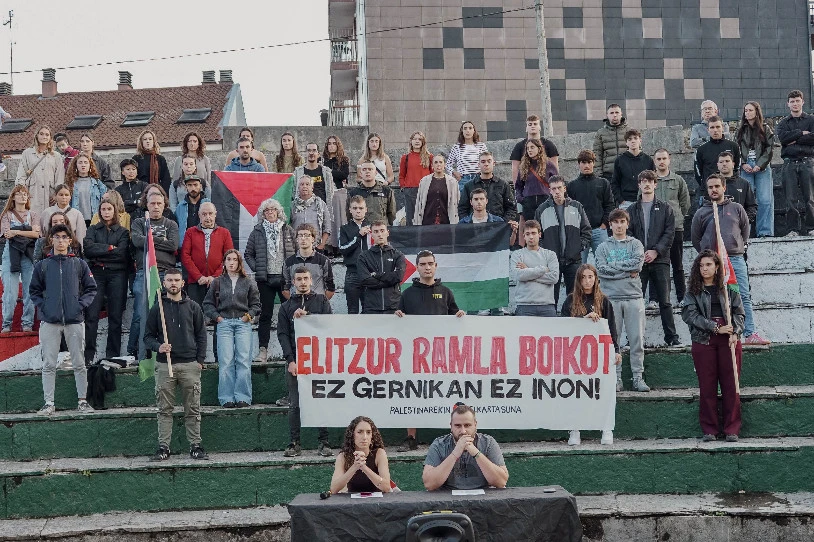 Gernikan, larunbat honetan mobilizatuko dira Israelgo kirol-taldeen aurka