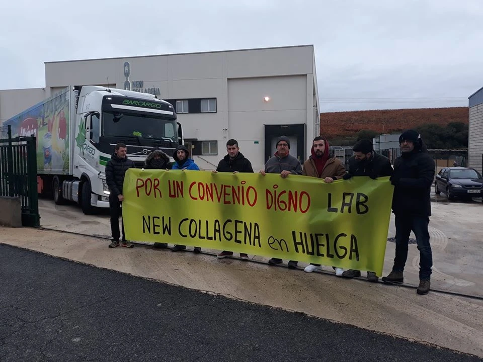 Bihar arte etengo dute greba Villatuertako New Collagena enpresako langileek