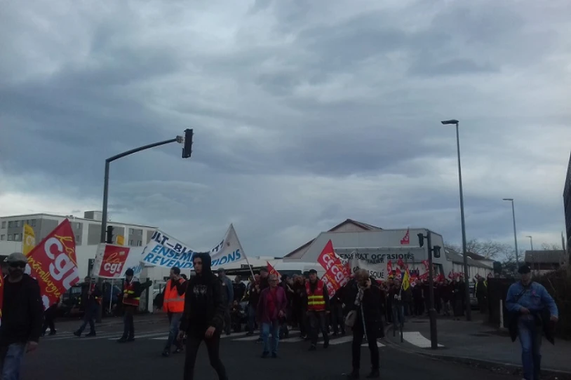 Pentsioen erreformaren aurkako mobilizazioak aurrera doaz Baionan