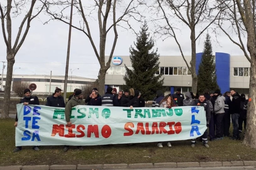 Aurreko aste osoan zehar egin dituzte lanuzteak Detesa enpresako langileek