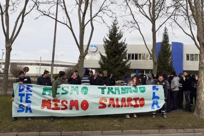 Aurreko aste osoan zehar egin dituzte lanuzteak Detesa enpresako langileek