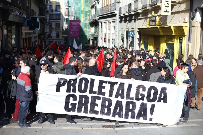 Grebara joan dira milaka langile Hego Euskal Herrian