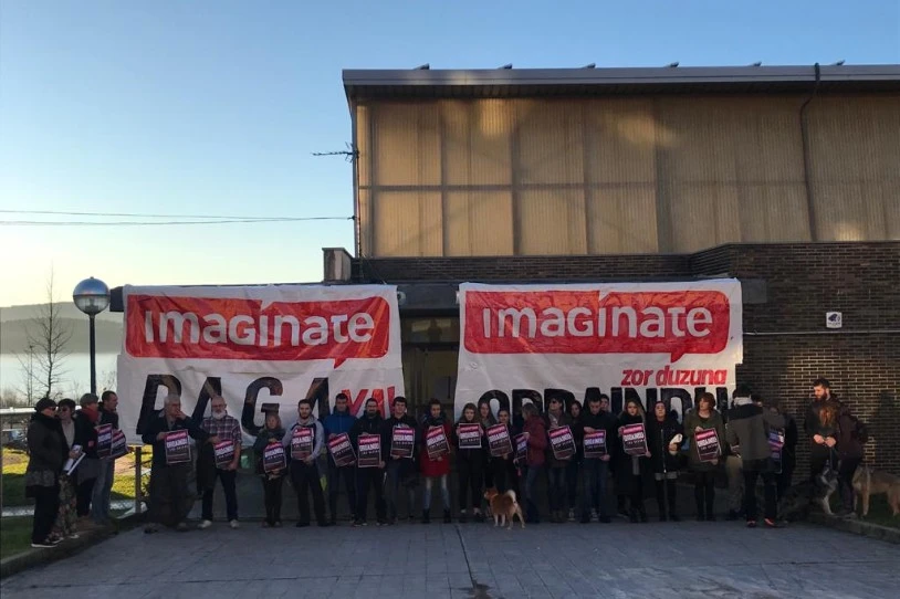 Imaginate Framak zor zizkien 9.000 euroak ordaindu dizkie Legutioko langileei, hilabetetako borrokaren ostean