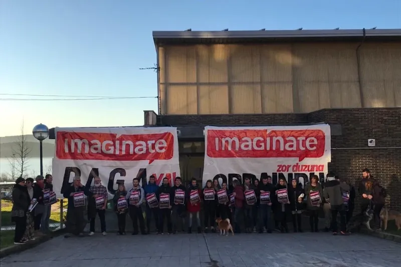Imaginate Framak zor zizkien 9.000 euroak ordaindu dizkie Legutioko langileei, hilabetetako borrokaren ostean
