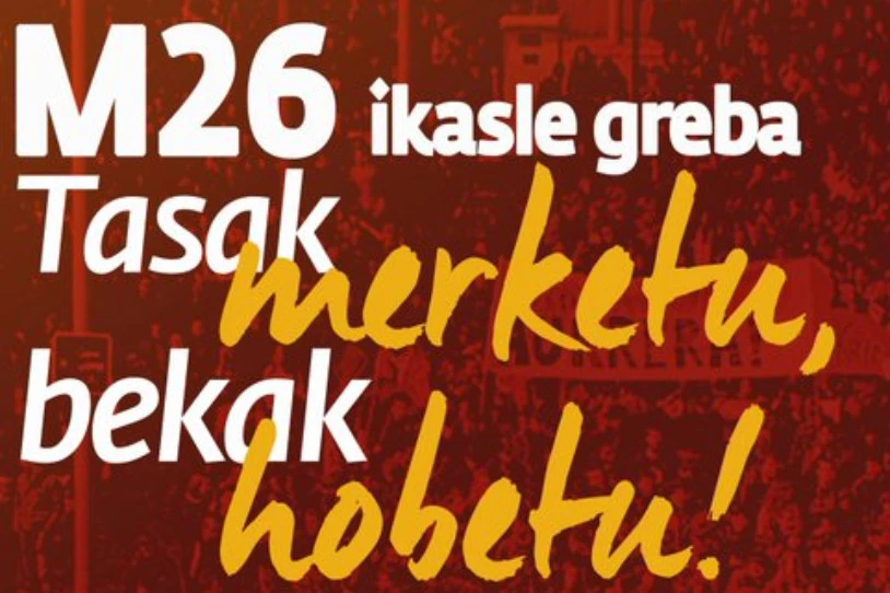Hilaren 26ko greba deialdia bertan behera utzi behar izan du IAk, ikastetxeen eta unibertsitateen jardueraren etetea dela-eta