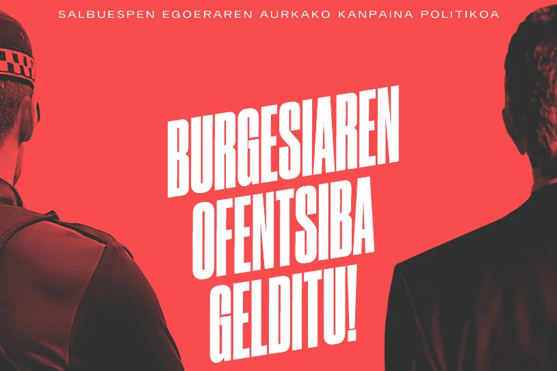 GKSk abian jarritako salaketa kanpaina politikoarekin bat egin dute hainbat eragilek