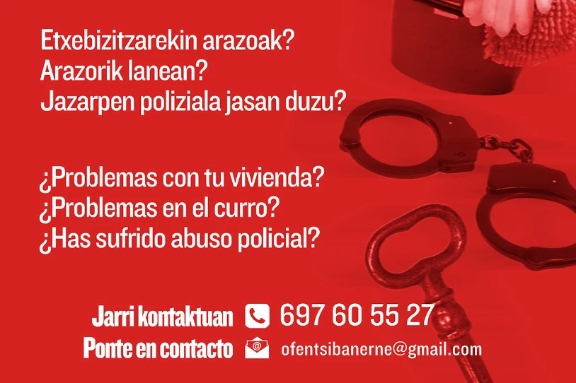 Iruñerriko Langileen Autodefentsa Sareak eta GKSk proletalgoaren arazoei irtenbidea emateko bitartekoak jarri dituzte martxan 