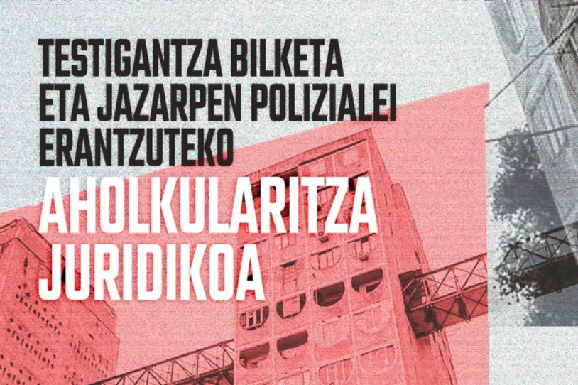 Krisiaren Seme-Alabak Sare Sozialistak testigantzen bilketa eta Poliziaren jazarpenari erantzuteko aholkularitza jarri ditu martxan
