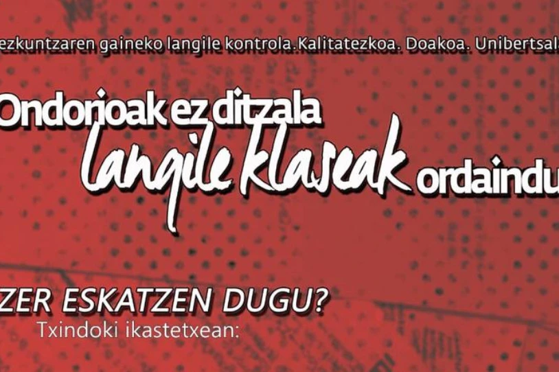 Goierriko ikasleek hainbat eskakizun luzatu dizkiote Txindoki ikastetxeko zuzendaritzari 