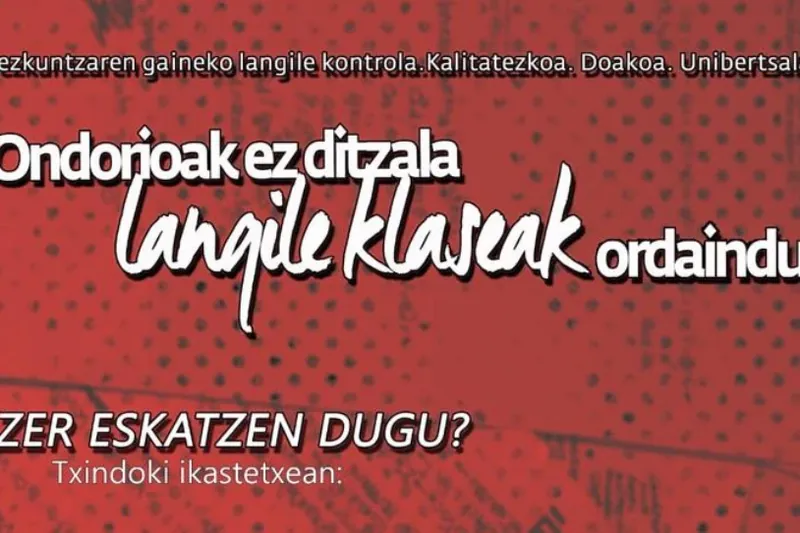 Goierriko ikasleek hainbat eskakizun luzatu dizkiote Txindoki ikastetxeko zuzendaritzari 