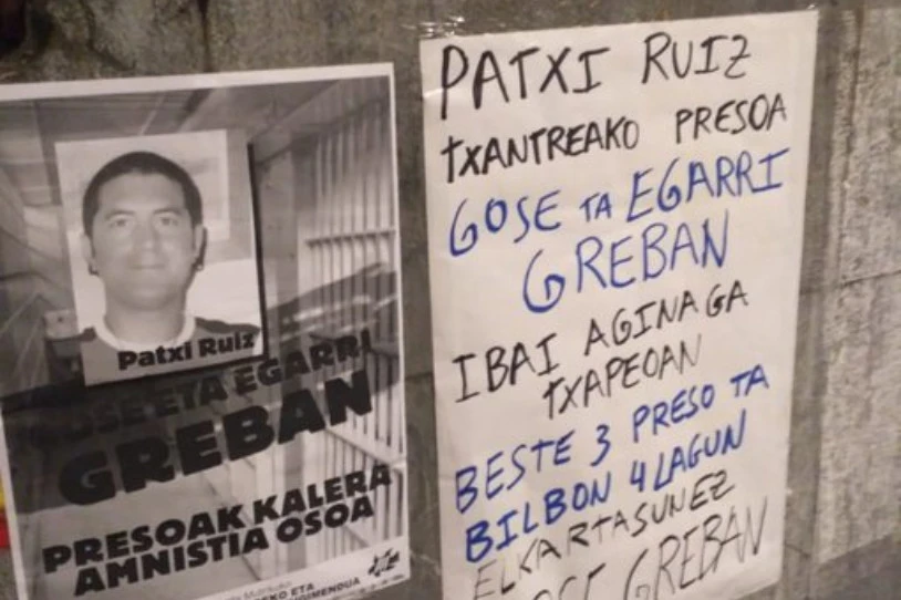 Ondarroako hainbat gaztek gose grebari ekin diote gaur, Patxi Ruizek hasitako borroka babesteko