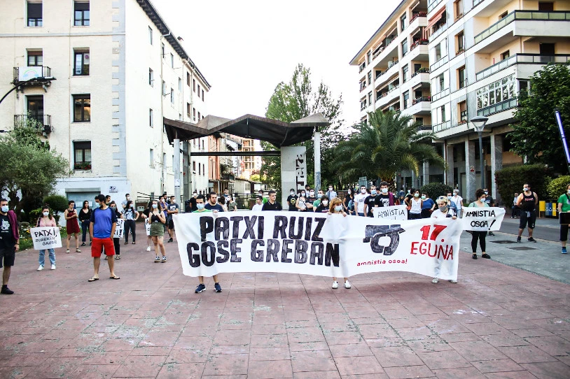 Patxi Ruizek aurrera jarraitzen du gose grebarekin, hemezortzigarren egunez