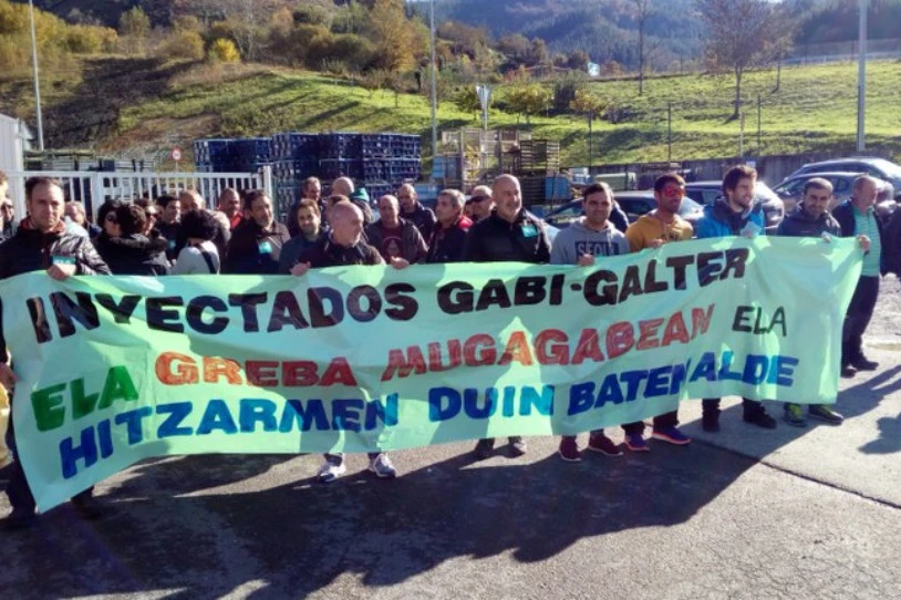 23 behargin kaleratze-arriskuan Inyectados Gabi eta Galter lantegietan