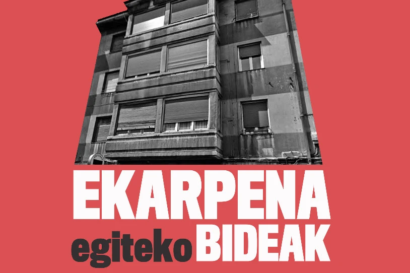 Ekarpena egiteko hainbat bideren berri eman du Gasteizko Etxebizitza Sindikatuak
