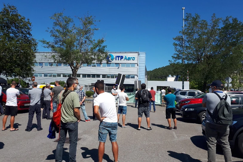 Kaleratzeen aurkako mobilizazioei ekin diete ITP Aeroko langileek
