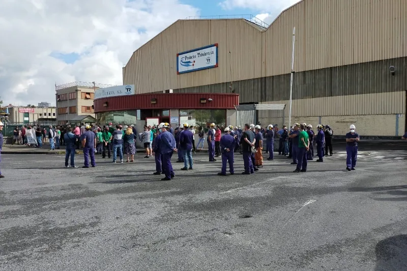 Langile bat eraila Trapagarango Productos Tubularesen, hilabeteko bigarrena enpresa berean