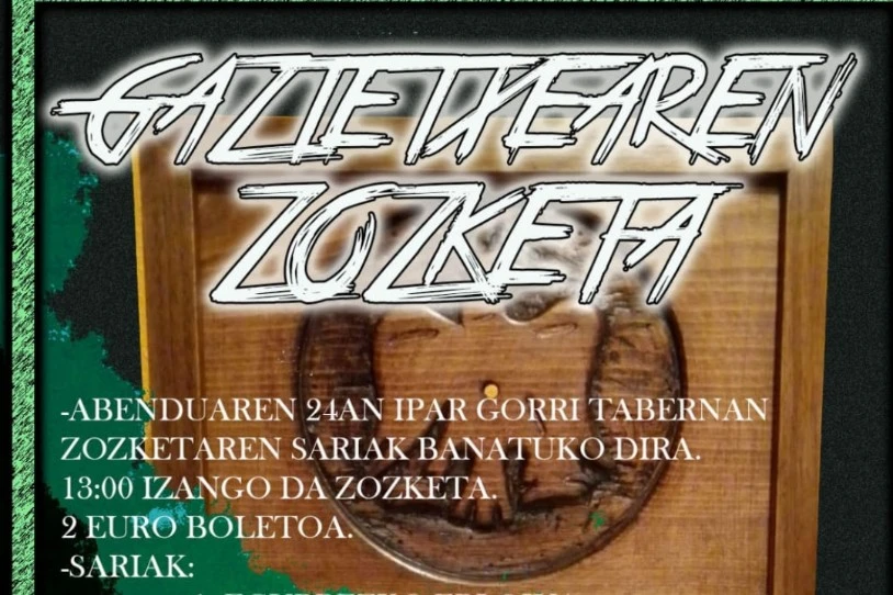 Gaztetxearen aldeko zozketa egingo du Errotxapeako Gaztetxeak, azken hilabeteetan jasandako errepresioa dela eta