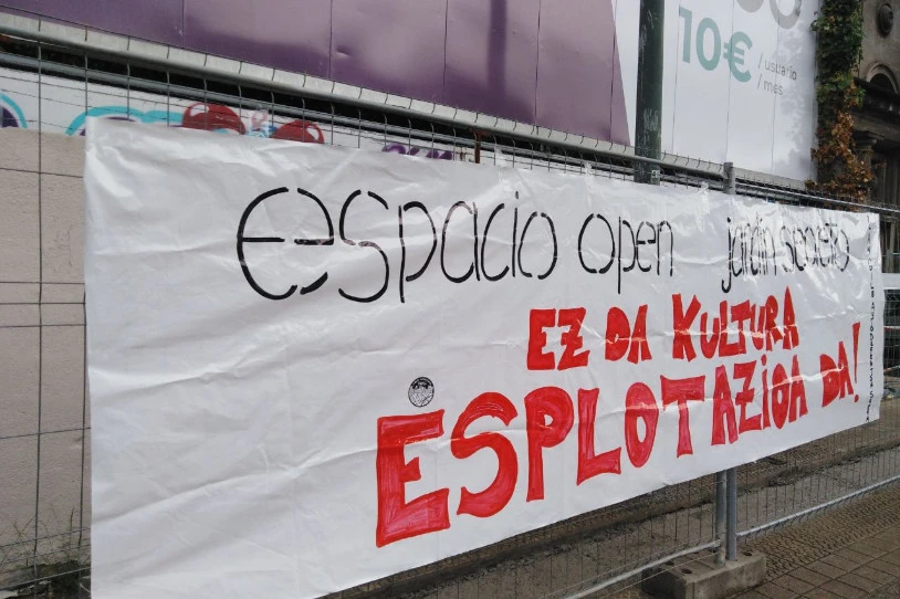 Bilboko Langile Autodefentsa Sareak boikoterako deia zabaldu du Jardin Secreto-Espacio Openen aurka